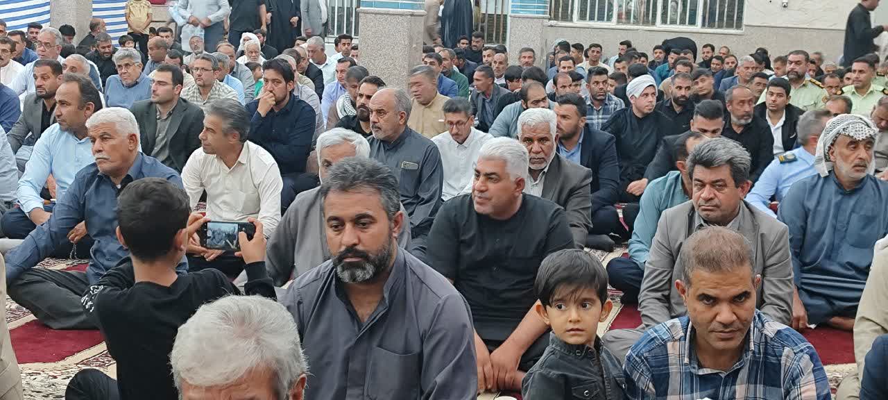 برگزاری مراسم سوگواری خادم جمهور در شهرستان کرخه خوزستان