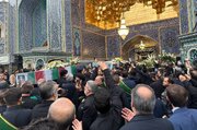 ببینید | تصاویری از لحظه ورود پیکر رئیس جمهور شهید و همراهان به قم