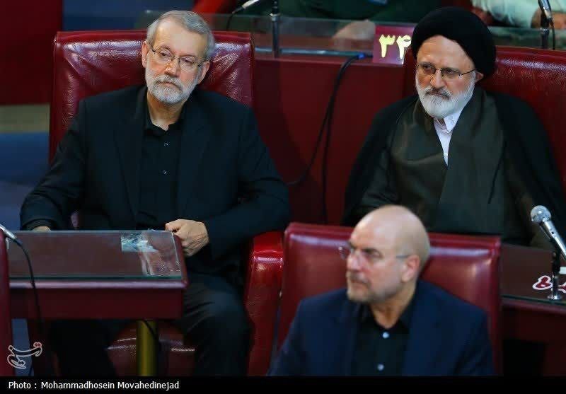 تصویری از لاریجانی و حجازی در مراسم افتتاحیه مجلس خبرگان