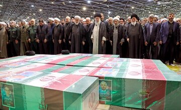 Supreme Leader performs prayers over bodies of president Raisi, companions