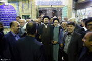 عکس‌| محمد خاتمی و حسن خمینی در این مراسم ویژه