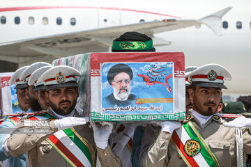 President Raisi's body arrives in Mashhad for burial
