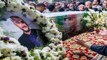 Iran’s martyred FM laid to rest at Abdol-Azim shrine near Tehran