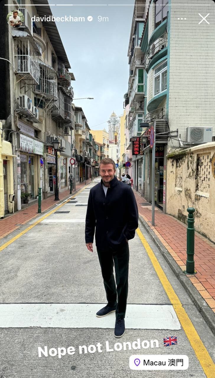 عکس| سفر دیوید بام به شرق آسیا؛ اینجا لندن نیست!