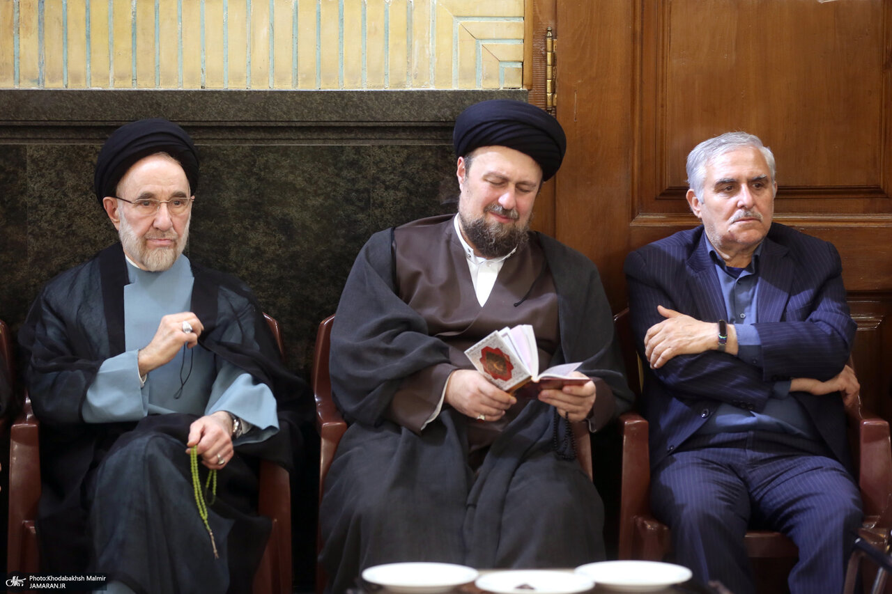 عکس‌| محمد خاتمی و حسن خمینی در این مراسم ویژه 3