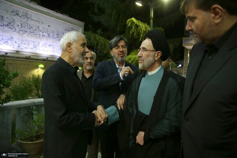 عکس‌| محمد خاتمی و حسن خمینی در این مراسم ویژه