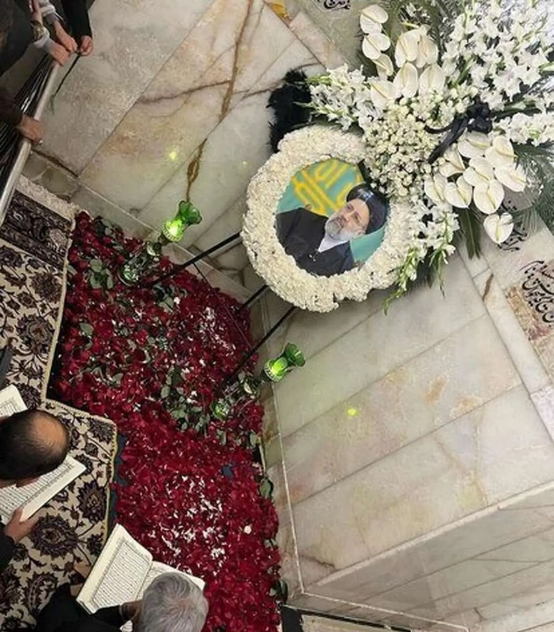 تصاویری از مزار سید ابراهیم رئیسی پس از خاکسپاری