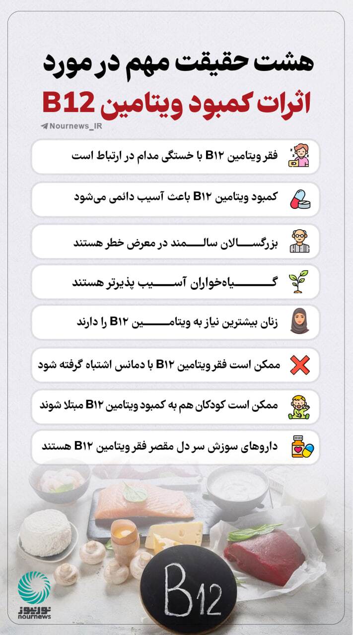 کمبود این ویتامین سبب ایجاد خستگی میشود