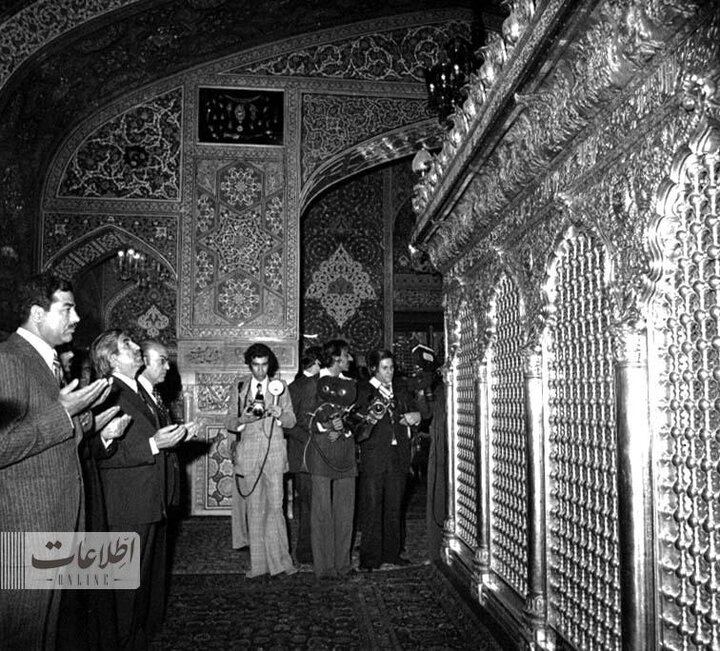 عکس‌های منتشرنشده از حضور صدام در حرم امام رضا(ع)