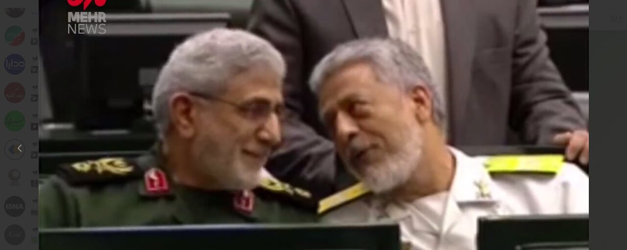 عکسی از سردار قاآنی در صحن علنی مجلس /امیر سیاری هم آمد