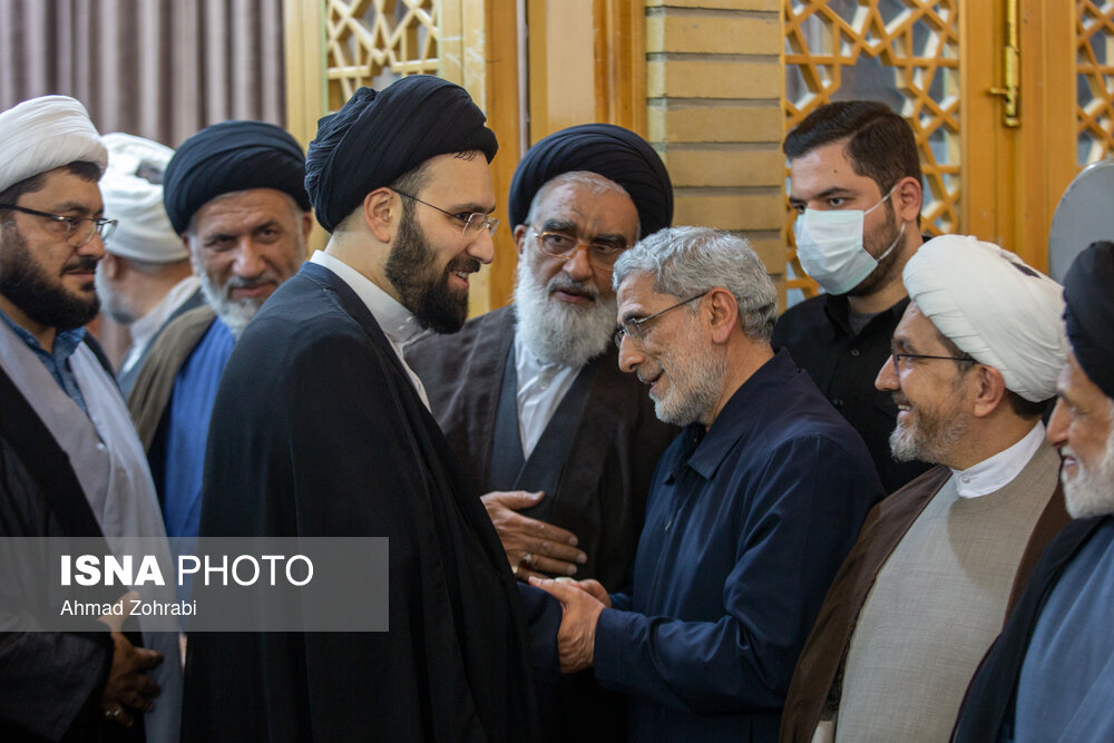 عکسهای خوشامدگویی سردار قاآنی به سید علی خمینی