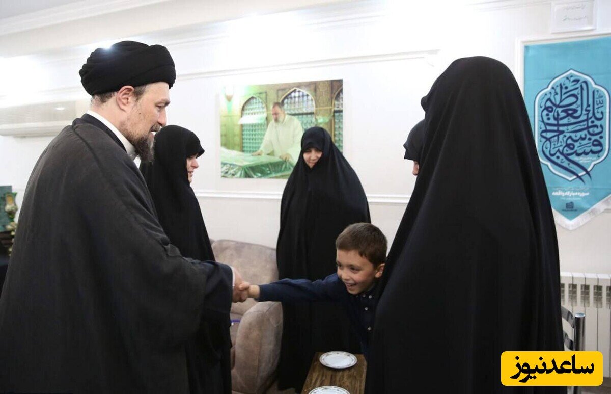 عکس | دلجویی نوه امام خمینی از نوه رئیس جمهور شهید