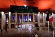 ببینید | لحظه رونمایی از تابلوی جدید ایستگاه راه آهن مشهد به نام شهید رئیسی