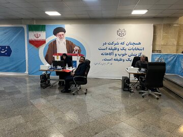 عکس میثم نیلی، برادر داماد رئیسی در ستاد انتخابات /محسن منصوری: کاندیدا نمی شوم، برای همراهی اسماعیلی آمده ام
