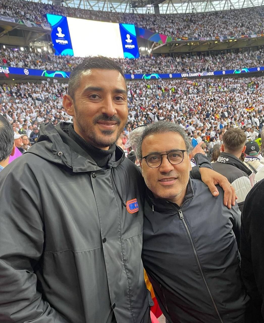 عکس| موشک و گوچی تماشاگران فینال لیگ قهرمانان اروپا