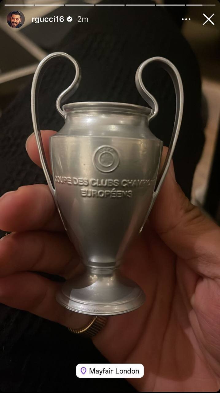 عکس| یادگاری ستاره ایرانی از فینال لیگ قهرمانان اروپا