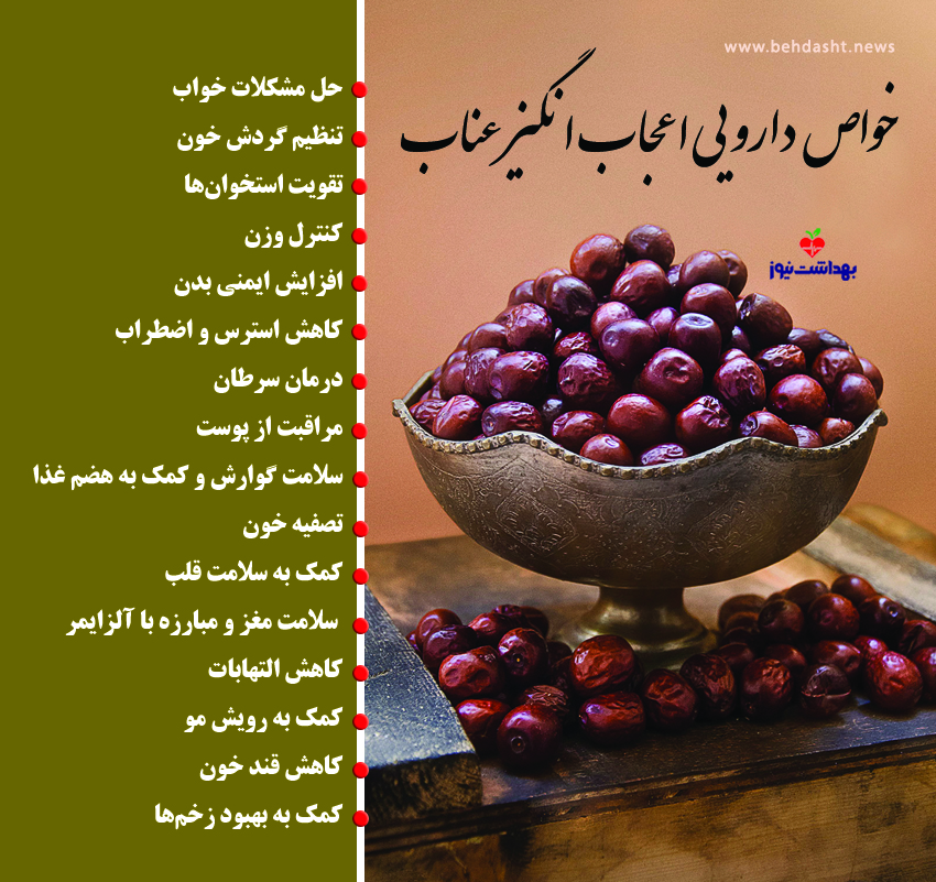 خواص دارویی شگفتانگیز عناب