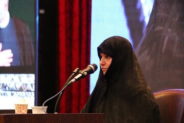 تصویری جدید از جمیله علم الهدی، همسر شهید رئیسی در یک مراسم