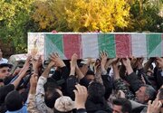 پیکر شهید مدافع حرم سعید آبیار در کرج تشییع شد