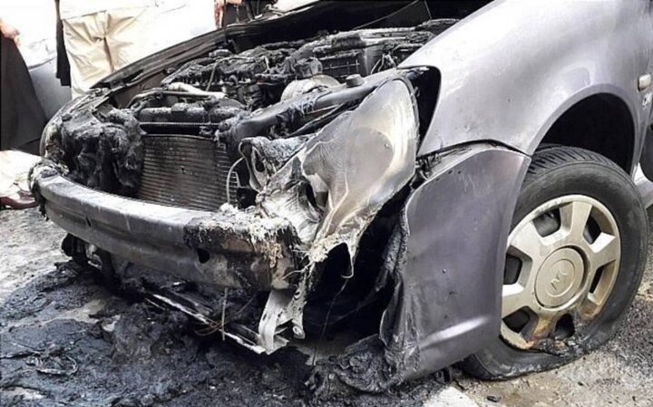 ببینید | تصاویر تازه از آتش‌سوزی خودروی رانا در بازار روز چالوس