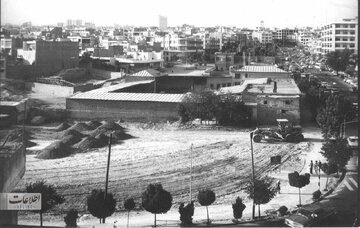 تهران قدیم | عملیات ساخت بزرگراه مدرس در 54 سال پیش / عکس