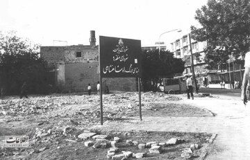 تهران قدیم | عملیات ساخت بزرگراه مدرس در 54 سال پیش / عکس 2