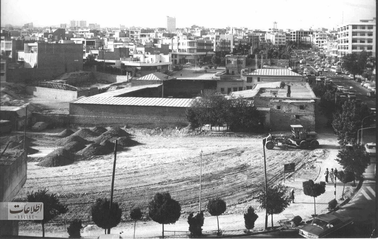 تهران قدیم| عملیات ساخت بزرگراه مدرس در ۵۴ سال پیش/ عکس