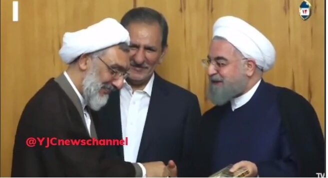 تصاویری از خاتمی، هاشمی و روحانی در مستند پورمحمدی /تقدیر رئیس جمهور شهید از آقای کاندیدا