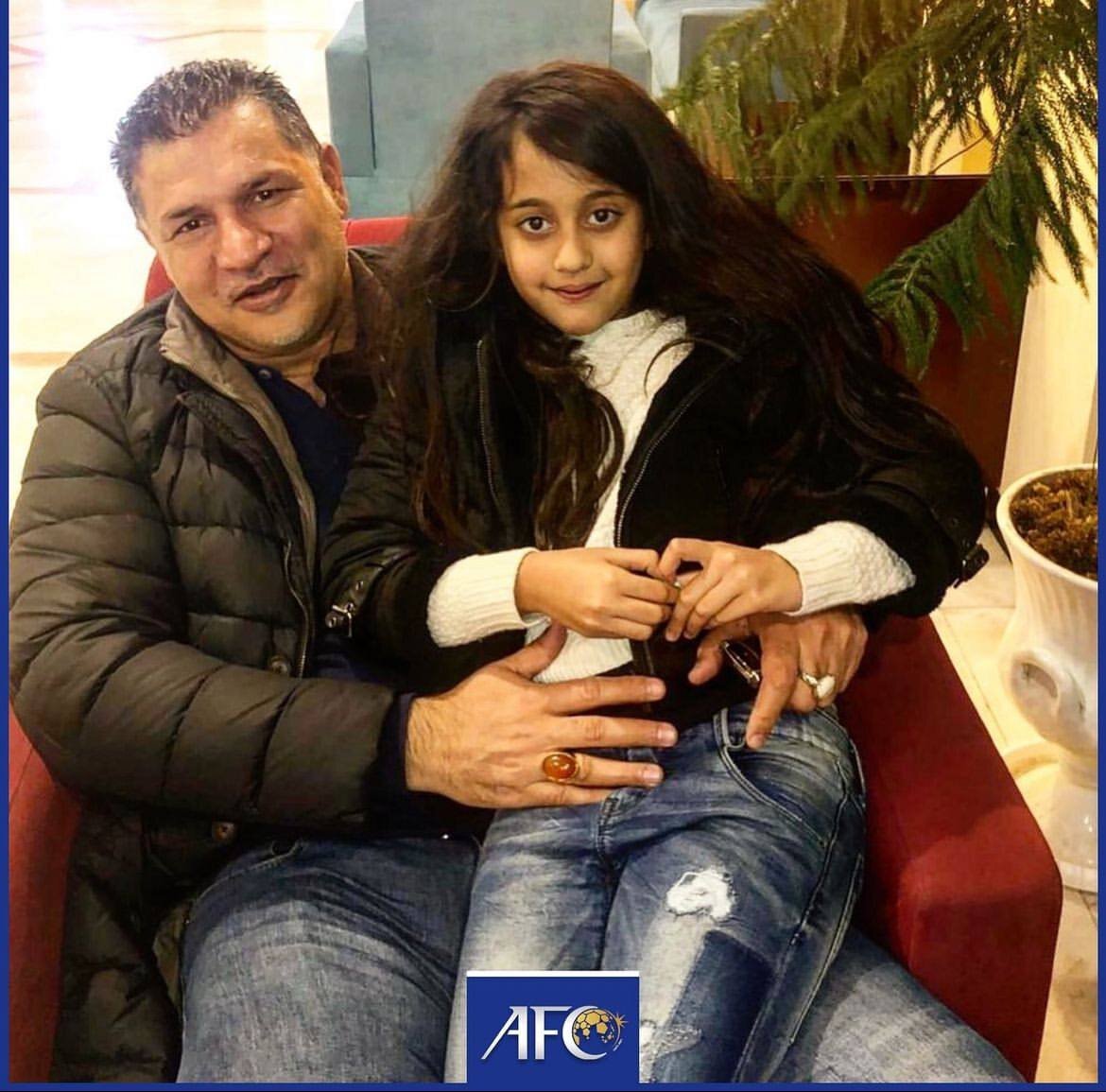 عکس| قاب ۲ نفره علی دایی و دخترش به مناسبت روز پدر