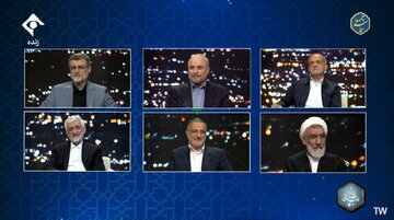 تذکر مجری مناظره انتخابات ریاست جمهوری به نامزدها تذکر مجری مناظره انتخابات ریاست جمهوری به نامزدها