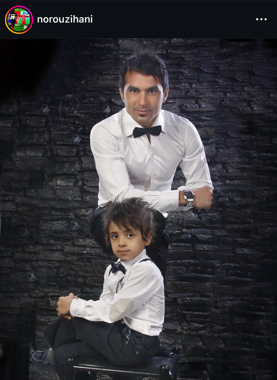 عکس | پیام احساسی فرزند هادی نوروزی برای تولد پدرش