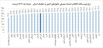رونمایی از نرخ تورم خرداد1403/ بالاترین تورم متعلق به این کالاست 4