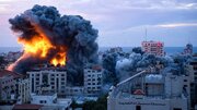 ببینید | بمباران شدید و جنون‌آمیز خان یونس در جنوب نوار غزه توسط اسرائیل