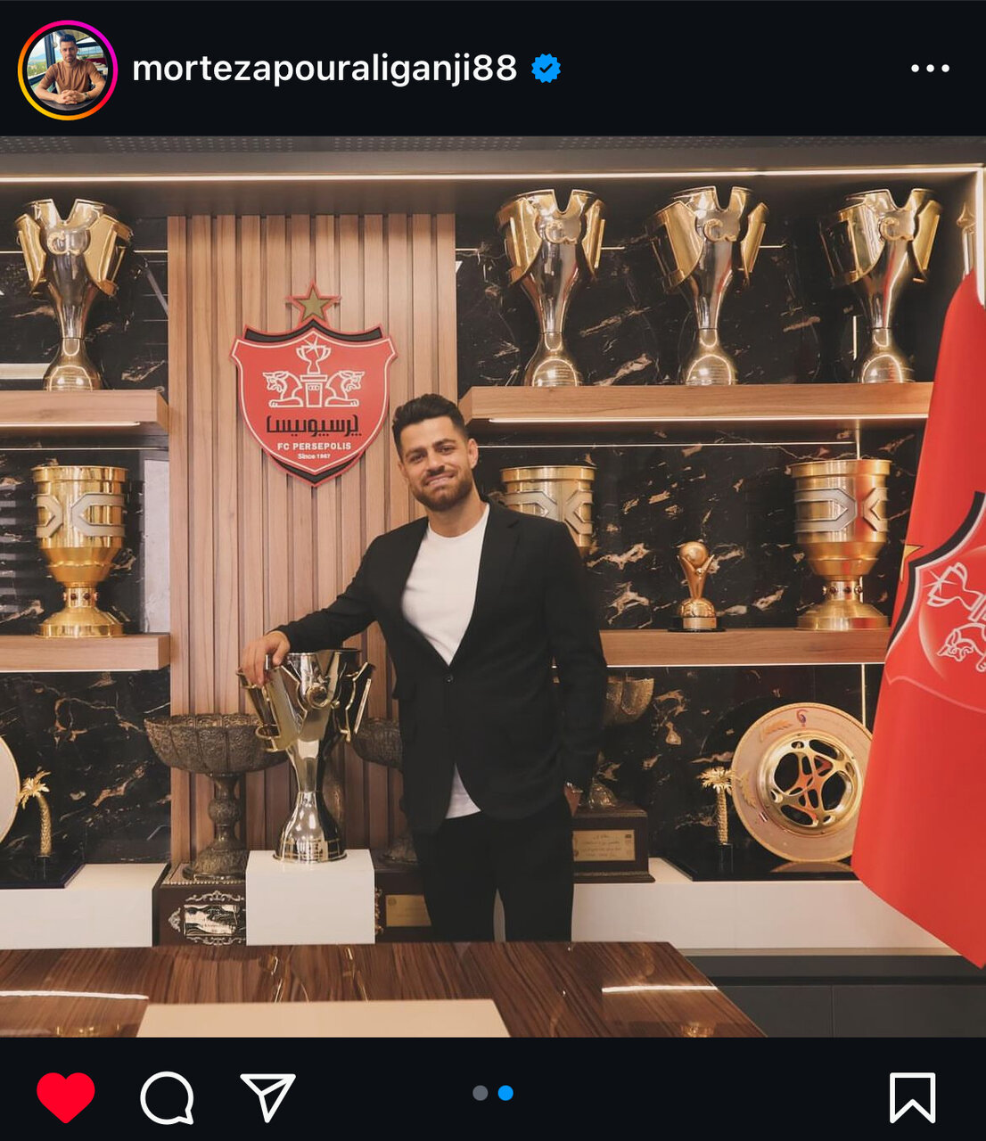 عکس | پیام احساسی ستاره پرسپولیس پس از تمدید قرارداد