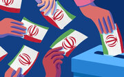 عکس | شاهکار یک عکاس؛ قابی متفاوت از امام خمینی (ره) در سالن رای‌گیری چهاردهمین انتخابات ریاست جمهوری
