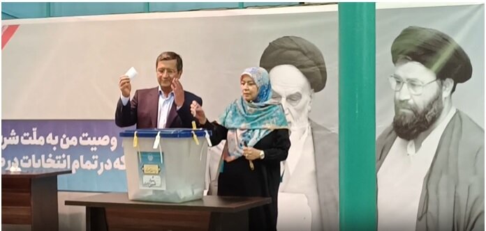 حضور جهانگیری و آخوندی در پای صندوق رأی / همتی با همسرش آمد + عکس 3