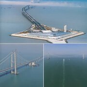شاهکار مهندسی چین بر روی آب؛ مقاوم در برابر ۸ ریشتر زلزله/ مسیر دو ساعته را نیم ساعته طی کنید/ فیلم