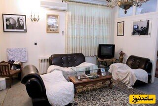 نگاهی به نمای بیرونی و داخلی خانه آیت الله هاشمی رفسنجانی/ از درب و آیفون ساده تا مبلمان زیبا ولی معمولی پذیرایی+عکس