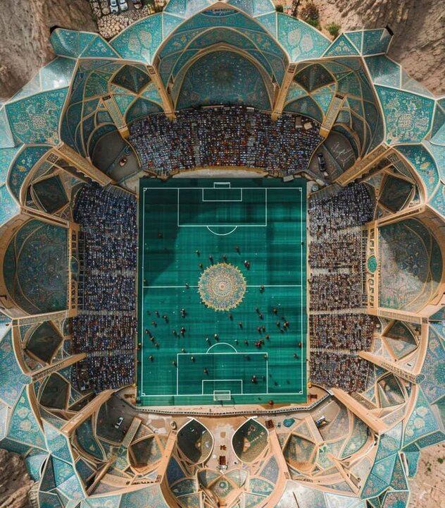 ورزشگاهی با معماری ایرانی