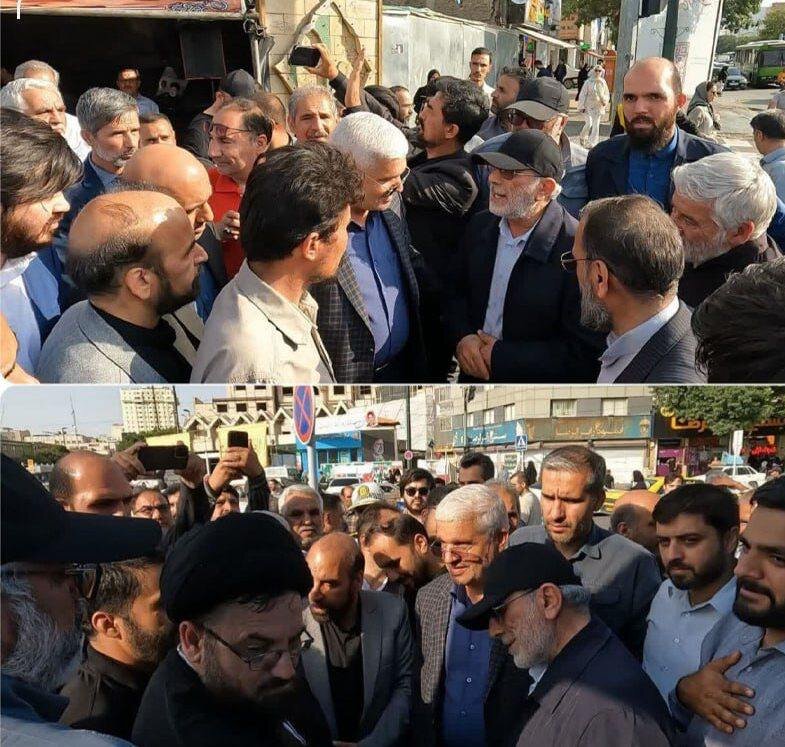 عکسی از پوشش متفاوت سردار قاآنی در موکب مهاجران افغان