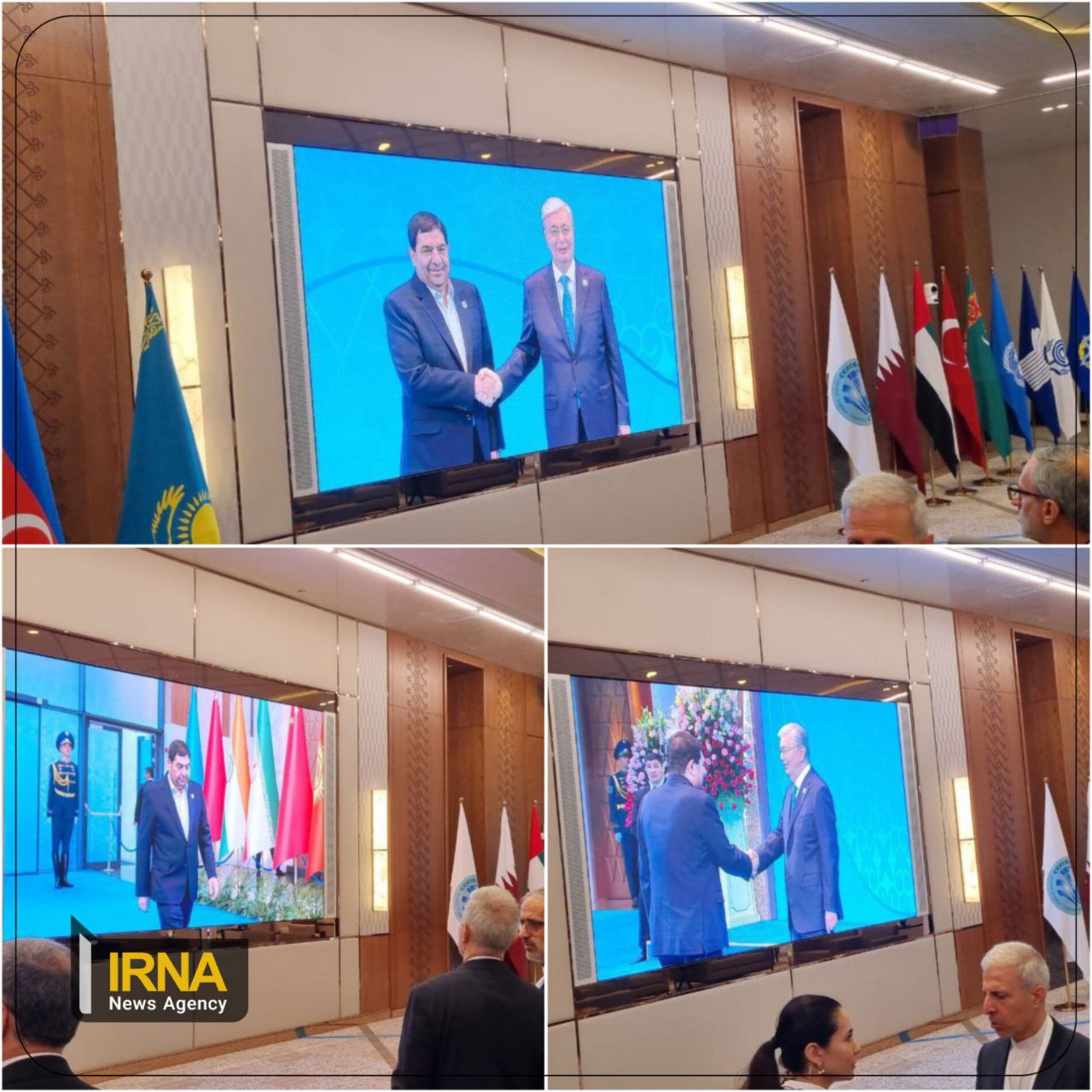 عکسی از محمد مخبر در اجلاس سران شانگهای