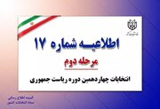 مهم: نام، نام خانوادگی و شناسه کاندیداها را کامل و خوانا بنویسید /اثر انگشت تنها در تعرفه های اخذ رأی ثبت می شود /جزئیات اطلاعیه ۱۶ و ۱۷ ستاد انتخابات