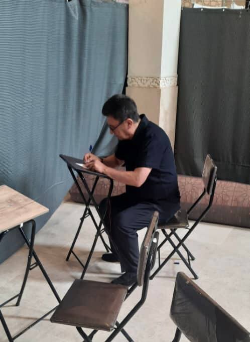 عکس | حضور امیر قلعهنویی در انتخابات ریاست جمهوری