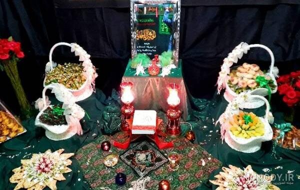 مراسم جشن و سفره های عقد حضرت قاسم در هیئت ها