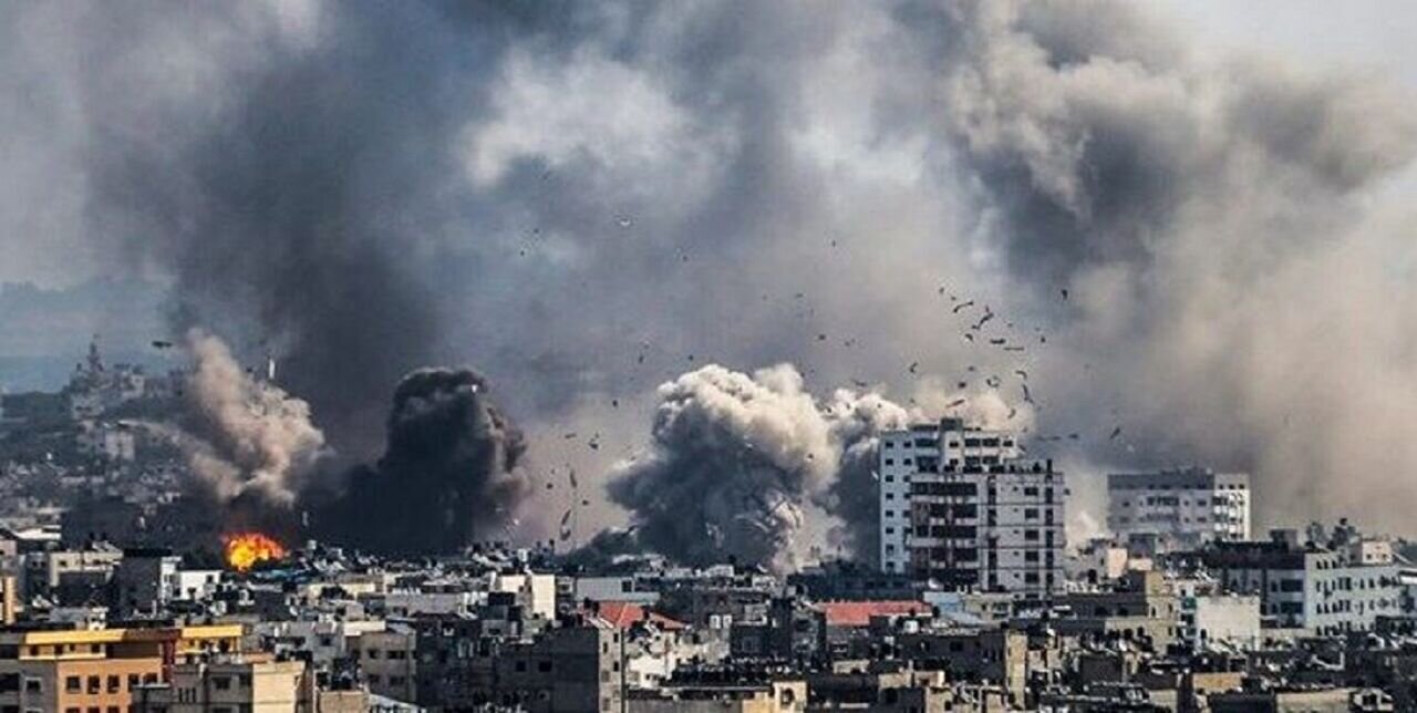 ببینید | تصاویری وحشتناک از لحظه حمله اسرائیل و انفجار در بیروت