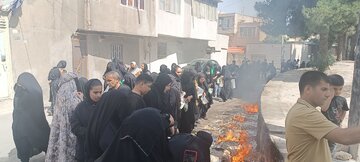 چهل منبر مراسم سنتی زنان خرم‌آباد در روز تاسوعا