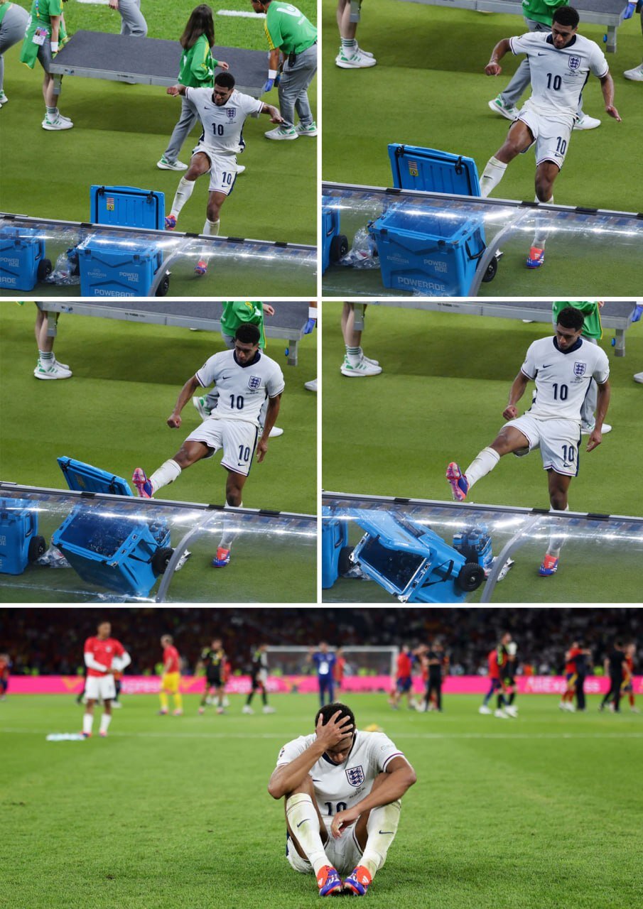 عکس | عصبانیت شدید جود بلینگام پس از فینال