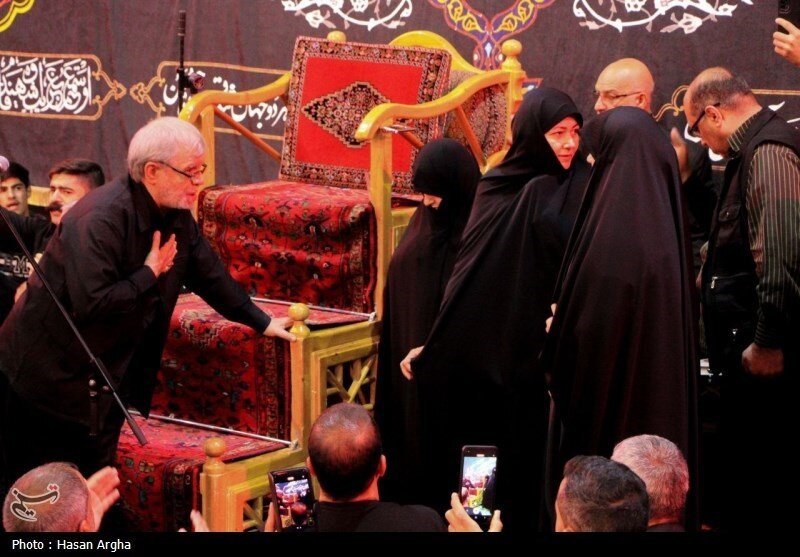 تصاویری از جمیله علمالهدی در حسینیه اعظم زنجان