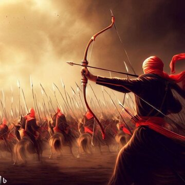 تصویرسازی هوش مصنوعی از روز عاشورا و لحظه شهادت امام حسین (ع)