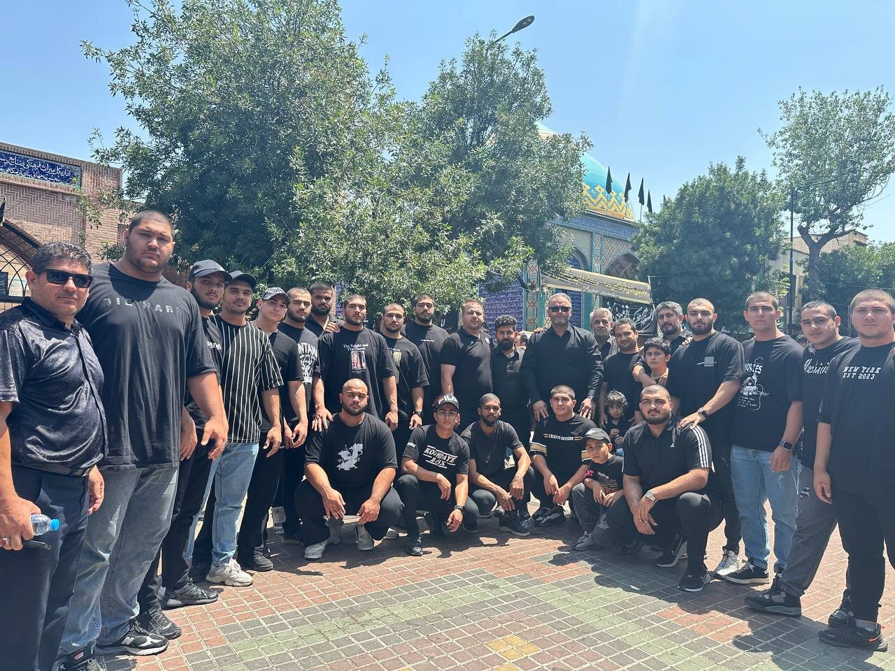 سجاد انوشیروانی و تیم ملی در عزاداری روز عاشورا